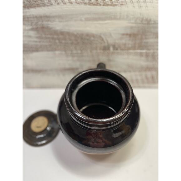 Vintage Primitive Number 3 Bean Pot/Crock One Handle with Lid - Picture 5 of 9